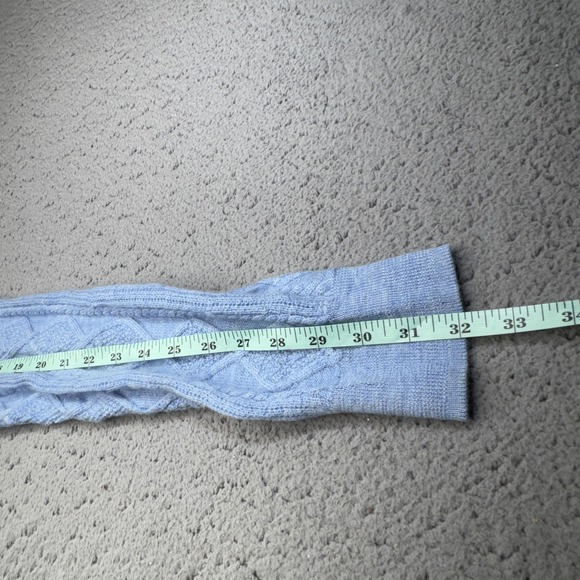 Vineyard Vines Sweater Coat Womens Small Blue Cashmere Cable Knit Long Cardigan - Picture 13 of 16